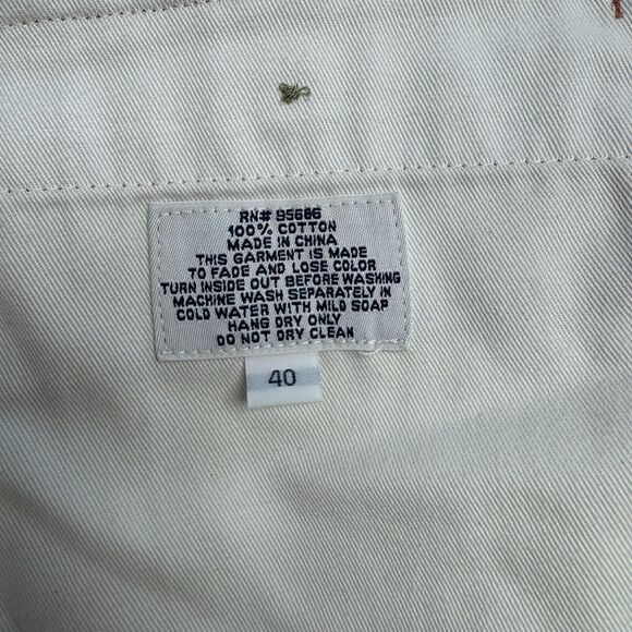 Murray's Toggery Chino Shorts Whale Nantucket Red Vintage Preppy Nautical 40 EUC - Picture 7 of 13